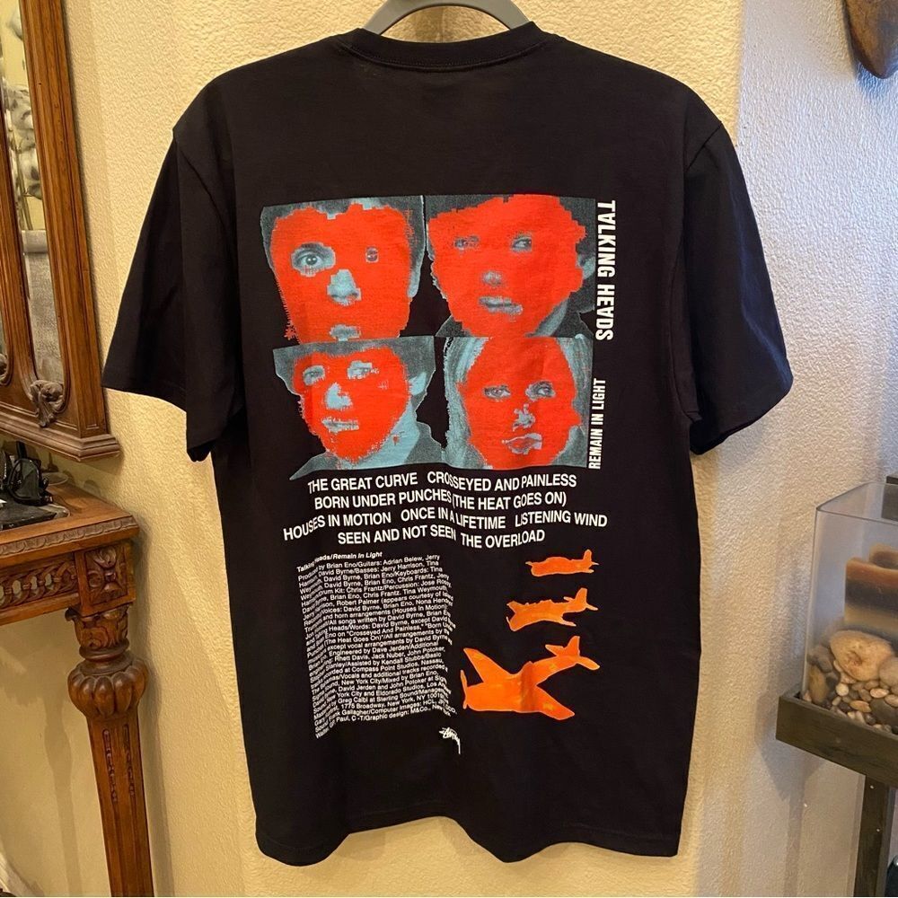 NWT~STUSSY x Talking Heads Remain In Light Graphic T-Shirt Size Medium-Rare!!